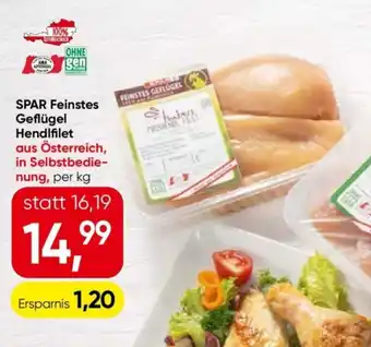 Eurospar SPAR Feinstes Geflügel Hendlfilet Angebot