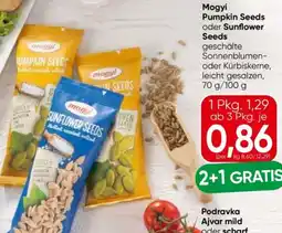 Eurospar Mogyi pumpkin seeds oder sunflower seeds Angebot