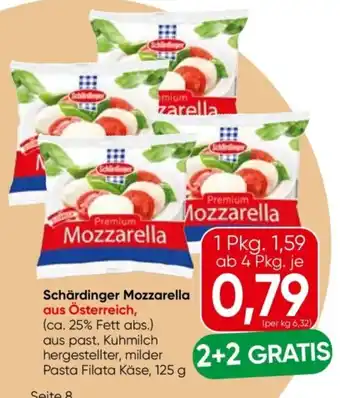 Eurospar Schärdinger Mozzarella Angebot