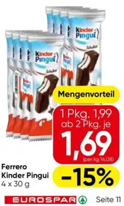 Eurospar Ferrero Kinder Pingui Angebot
