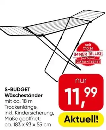 Eurospar S-BUDGET Wäscheständer Angebot