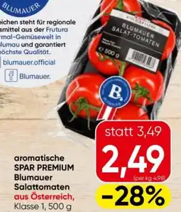 Eurospar aromatische SPAR PREMIUM Blumauer Salattomaten aus Österreich Angebot