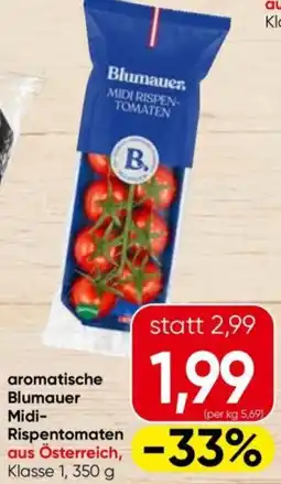 Eurospar aromatische Blumauer Midi- Rispentomaten aus Österreich Angebot