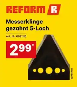 Lagerhaus Messerklinge gezahnt 5-Loch Angebot