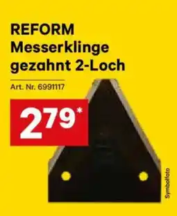 Lagerhaus Reform messerklinge gezahnt 2-loch Angebot