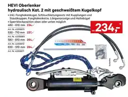 Lagerhaus HEVI Oberlenker hydraulisch Kat. 2 mit geschweißtem Kugelkopf Angebot