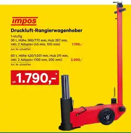 Lagerhaus Impos druckluft-rangierwagenheber Angebot