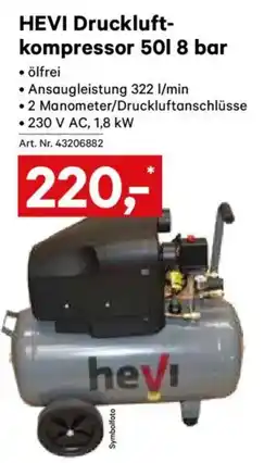 Lagerhaus HEVI Druckluft- kompressor 501 8 bar Angebot