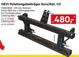Lagerhaus HEVI Palettengabelträger Euro/Kat. 1/2 Angebot