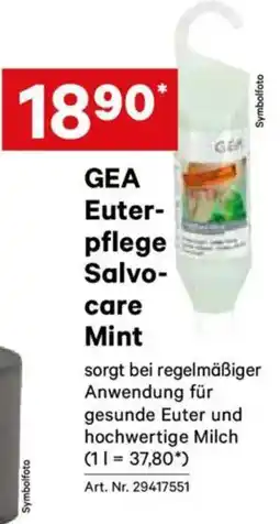 Lagerhaus GEA Euter- pflege Salvo- care Mint Angebot