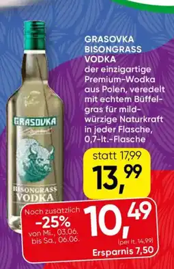 SPAR Gourmet Grasovka bisongrass vodka Angebot
