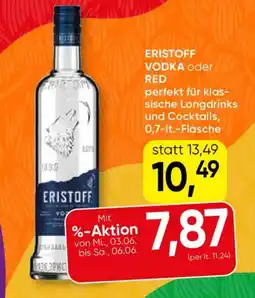 SPAR Gourmet ERISTOFF VODKA oder RED Angebot