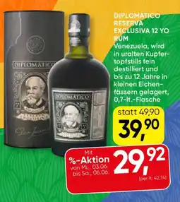 SPAR Gourmet Diplomatico reserva exclusiva 12 yo rum Angebot