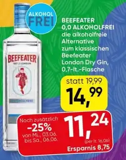 SPAR Gourmet Beefeater 0,0 alkoholfrei Angebot
