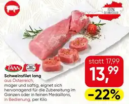 SPAR Gourmet Schweinsfilet lang Angebot