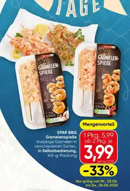SPAR Gourmet Spar bbq garnelenspieße Angebot