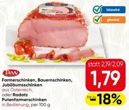 SPAR Gourmet Farmerschinken, bauernschinken, jubiläumsschinken oder radatz putenfarmerschinken Angebot