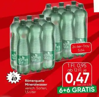 Eurospar Roemerquelle Mineralwasser Angebot