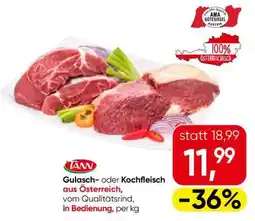 Eurospar TANN Gulasch- oder Kochfleisch Angebot