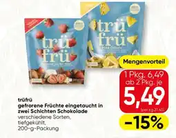 SPAR Gourmet trüfrü gefrorene Früchte eingetaucht in zwei Schichten Schokolade Angebot