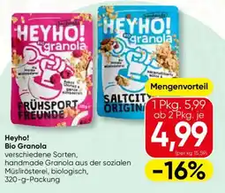 SPAR Gourmet Heyho! Bio Granola Angebot