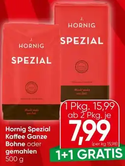 Eurospar J. Hornig Kaffee Spezial Angebot