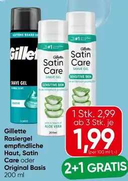 Eurospar Gillette Rasiergel Angebot