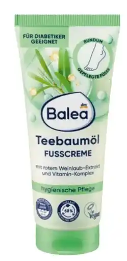 dm Balea Teebaumöl Fußcreme Angebot