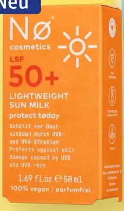dm Nø Cosmetics Protect today Lightweight Sun Milk LSF50+ Angebot