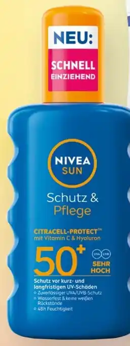 dm Nivea Sun Schutz & Pflege Sonnenspray LSF50+ Angebot