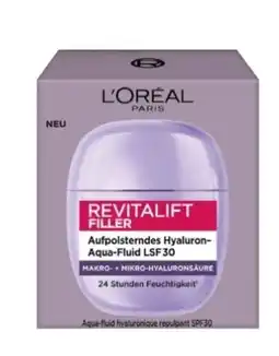 dm L'Oréal Paris Revitalift Filler Hyaluron Aqua-Fluid LSF30 Angebot