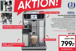 Maximarkt Espresso ECAM 650.55.MS PrimaDonna Elite Angebot