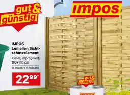 Lagerhaus IMPOS Lamellen Sicht- schutzelement Angebot