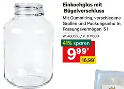Lagerhaus Einkochglas mit Bügelverschluss Angebot