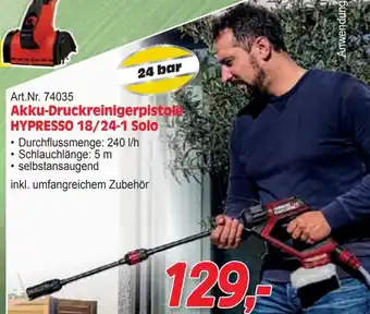 Zgonc Akku-Druckreinigerpistole HYPRESSO 18/24-1 Solo Angebot