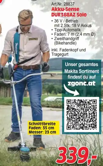 Zgonc Akku-Sense DUR368AZ Solo Angebot