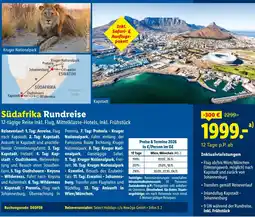 Lidl Reisen Südafrika Rundreise Angebot