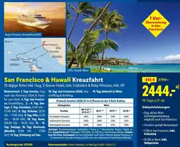 Lidl Reisen San Francisco & Hawaii Kreuzfahrt Angebot