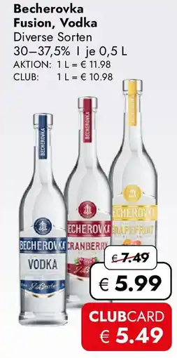 Travel FREE Becherovka Fusion, Vodka Angebot