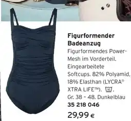 Tchibo Eduscho Figurformender Badeanzug, dunkelblau Angebot