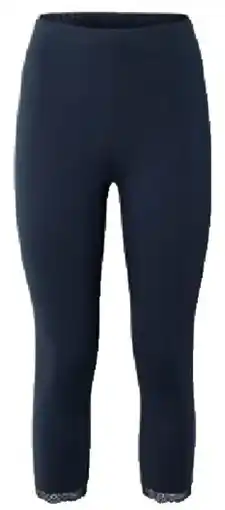 Tchibo Eduscho 3/4-Leggings mit Spitzenborte Elastischer Komfortbund Angebot