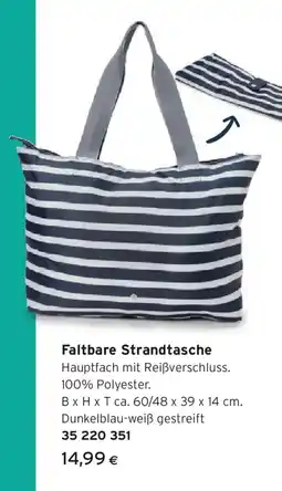 Tchibo Eduscho Faltbare Strandtasche Angebot