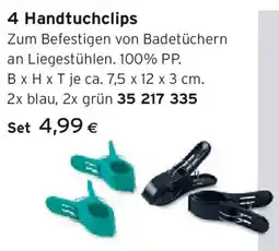Tchibo Eduscho 4 Handtuchclips Angebot