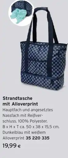 Tchibo Eduscho Strandtasche mit Alloverprint Angebot