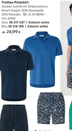 Tchibo Eduscho Frottee-Poloshirt, blau Angebot