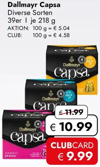 Travel FREE Dallmayr Capsa Angebot