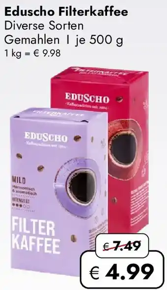 Travel FREE Eduscho Filterkaffee Angebot