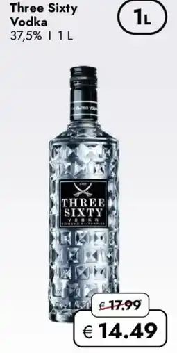 Travel FREE Three Sixty Vodka Angebot