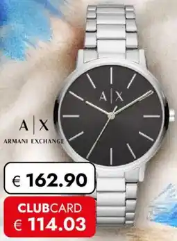 Travel FREE Armani Exchange Cayde Edelstahluhr Angebot