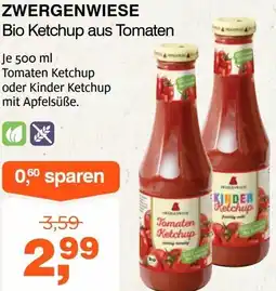 Prokopp ZWERGENWIESE Bio Ketchup aus Tomaten Angebot
